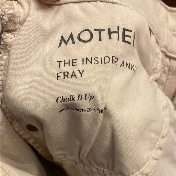 MOTHER Cream Straight Leg Jeans - Picture 12 of 14